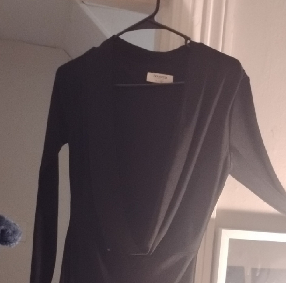 House of CB Elegant Black Long Sleeve Dress